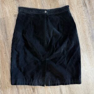 VTG Global Identity • Suede Leather Pencil Skirt